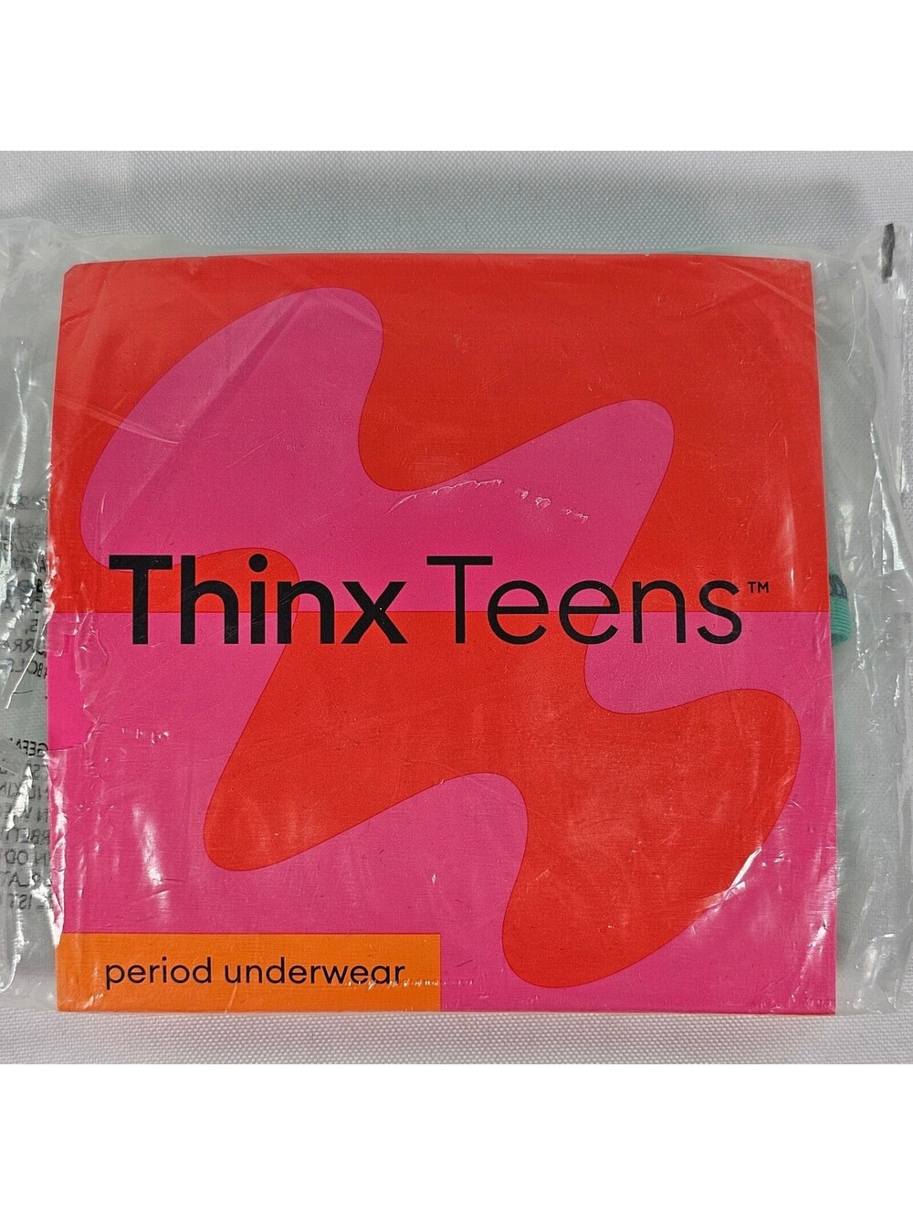 Thinx Teens Period Underwear Bikini Seafoam Green Cotton Blend Size 13-14 NEW
